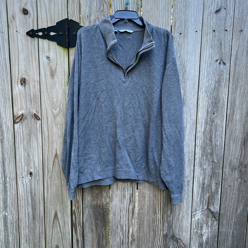 CUTTER & BUCK Gray 1/4 zip Pullover Men’s  XXL